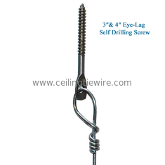 A planície revestiu o parafuso de retardação 12Ga do olho da perfuração do auto de Screwfix do fio do teto suspendido X 6ft