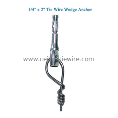 A âncora da cunha amarrou pre o gancho 1/4&quot; do fio do teto X 2&quot; o zinco 25g/M2 revestido