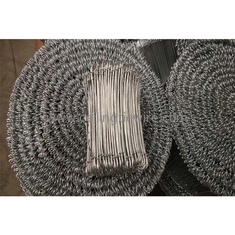 fio de 1.5mm x de 110mm SUS304 Rod Double Loop Rebar Tie que amarra o reforço